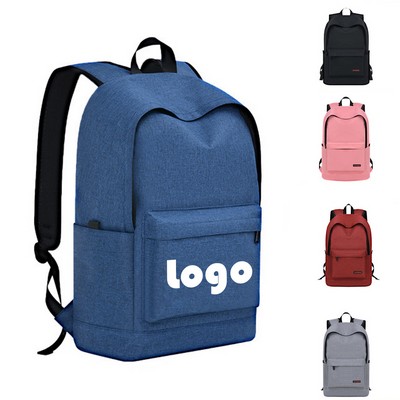 Polyester School Backpack with Laptop Sleeve & Side Pockets
